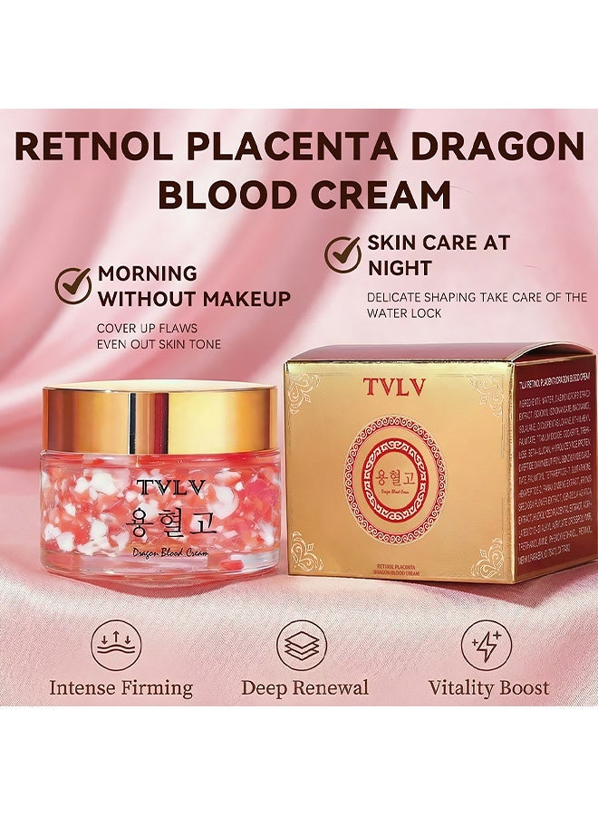 TVLV Retinol Placenta Vitamin Blood Ointment Brightening Moisturizing Nourishing Anti-Aging Facial Cream Moisturizing 30g - Image 4